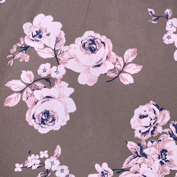 Lily Rose Floral Dress, Size Medium, Brown/Multi Floral Design - Picture 3 of 13